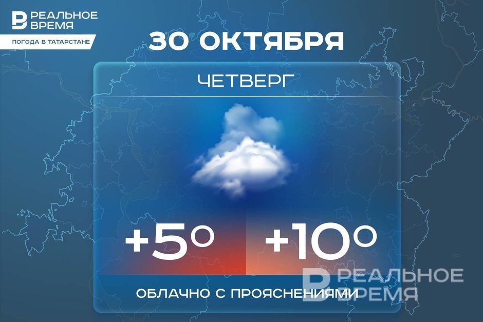 Сегодня в Татарстане ожидается до +10 градусов и дождь