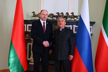 Раис Татарстана подчеркнул рост дружеских связей с Белоруссией
