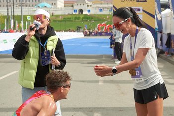 Победитель «Казанского марафона» сделал предложение девушке после забега