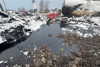 Масштаб разлива мазута на станции Чаис под Пензой составил 1000 кв. метров