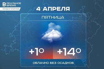 Сегодня в Татарстане ожидается до +14 градусов
