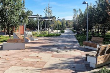 В Заинске завершили благоустройство парка «Молодежный» за 10 млн рублей