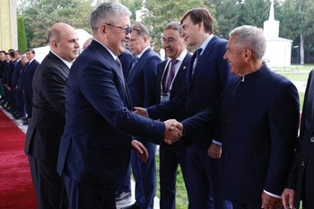 Минниханов принял участие во встрече Мишустина с главой Кабмина Киргизии