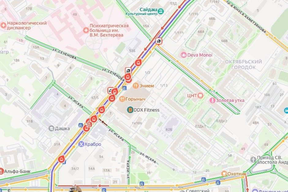 В Казани из-за аварии на Ершова остановились трамваи №4