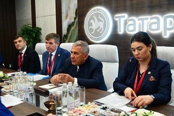 Рустам Минниханов и глава банка ВТБ Андрей Костин обсудили совместные проекты