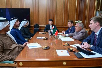Минниханов и Метшин встретились с шейхом из ОАЭ в Казани