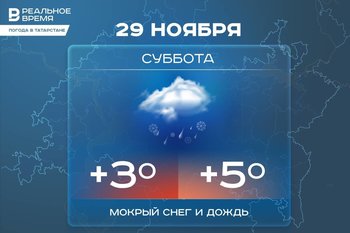 Сегодня в Татарстане ожидается до +5 градусов