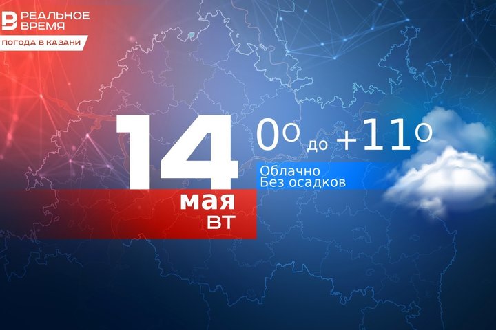 Сегодня в Казани малооблачная погода и до 11 градусов тепла