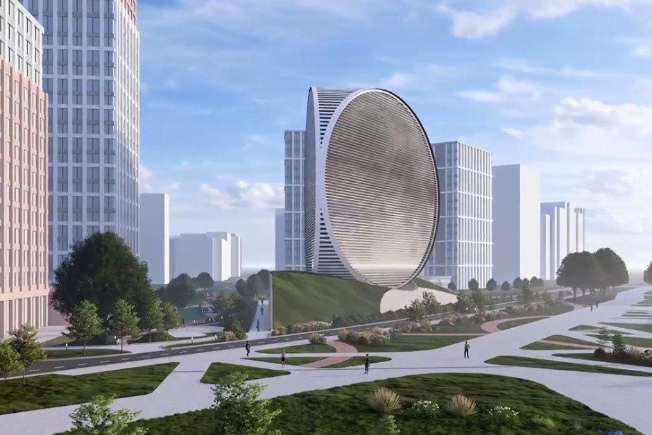 В Казани представили проект офисного здания в форме лунного диска