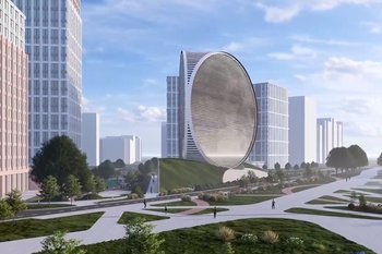В Казани представили проект офисного здания в форме лунного диска