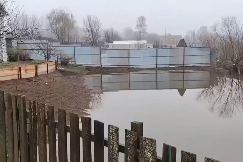 В селе Лубяны подтоплены 10 участков из-за подъема Вятки