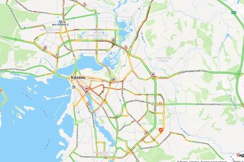 Казань погрузилась в 10-балльные пробки