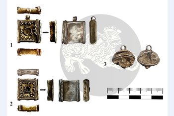 В Татарстане обнаружили древнеболгарские серебряные амулетницы