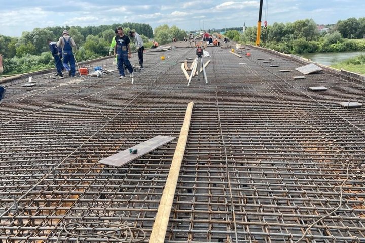 В Муслюмовском районе ремонтируют мост через реку Ик за 440 млн рублей по нацпроекту