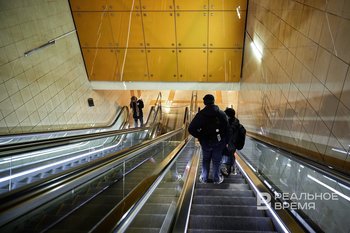 На станции метро «Горки» в Казани продолжаются работы по откачке воды после ливня