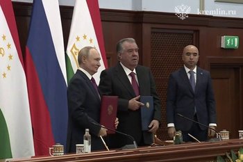 Путин и Рахмон подписали заявление об углублении сотрудничества между Россией и Таджикистаном