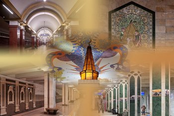 Мир казанского метрополитена: футуристический лес, бальная зала, огнедышащий дракон и салон самолета