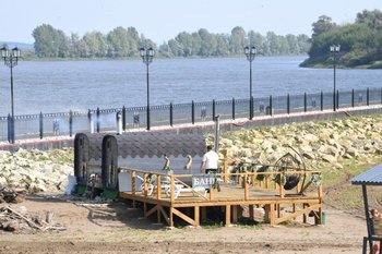 В Елабуге завершили благоустройство городского пляжа