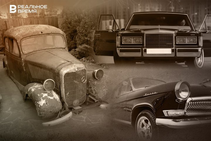 Участник парада 9 Мая, остатки от Mercedes, Lincoln Town Car из «Бригады»