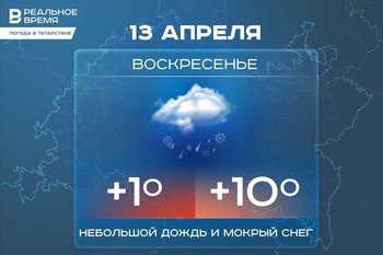 Сегодня в Татарстане дождь и до +10 градусов