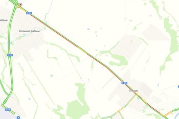 Около села Сокуры образовалась восьмикилометровая пробка