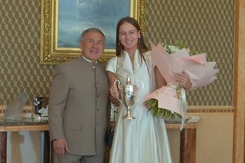 Минниханов — Кудерметовой: «Для нас особая честь, что чемпионка такого уровня родом из Казани»