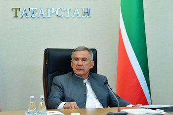 Минниханов принял участие в заседании Совета по нацпроектам с Путиным