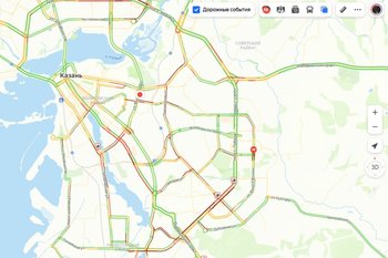 В Казани парализовано движение на южной трассе, Оренбургском тракте и в центре