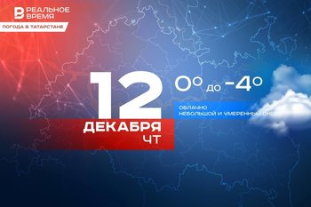 Сегодня в Татарстане ожидается умеренный снег и до -4 градусов