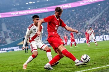 Сборные России и Перу сыграли вничью в товарищеской игре в Санкт-Петербурге