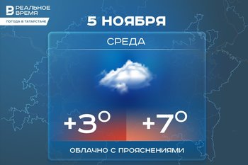 Сегодня в Татарстане ожидается до +7 градусов