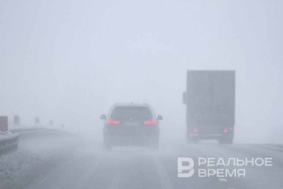 Трассу М-7 от Казани до Челнов перекрыли для грузового транспорта