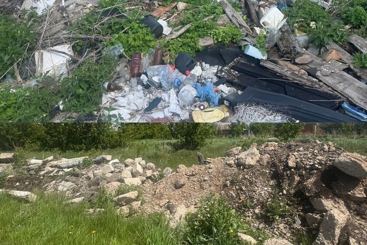 В Бавлинском районе Татарстана обнаружили две свалки: площадь загрязнений — 1 160 кв. м