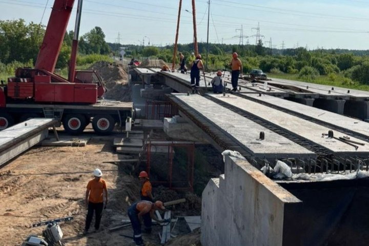 В Татарстане капитально ремонтируют мост через реку Киндерку по нацпроекту