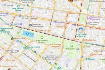 В Казани на Дзержинского собирается пробка из-за неработающего светофора