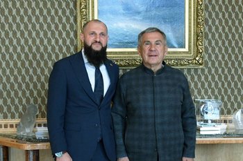 Минниханов встретился с новым главой представительства Чечни в Татарстане