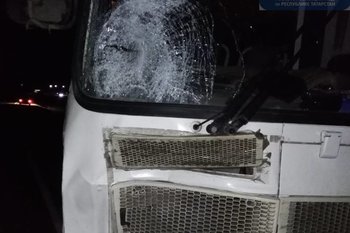 В Рыбно-Слободском районе Татарстана автобус насмерть сбил пешехода