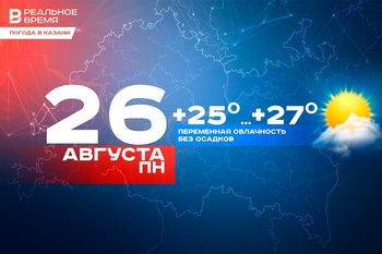 Сегодня в Казани потеплеет до +27 градусов, осадков не ожидается