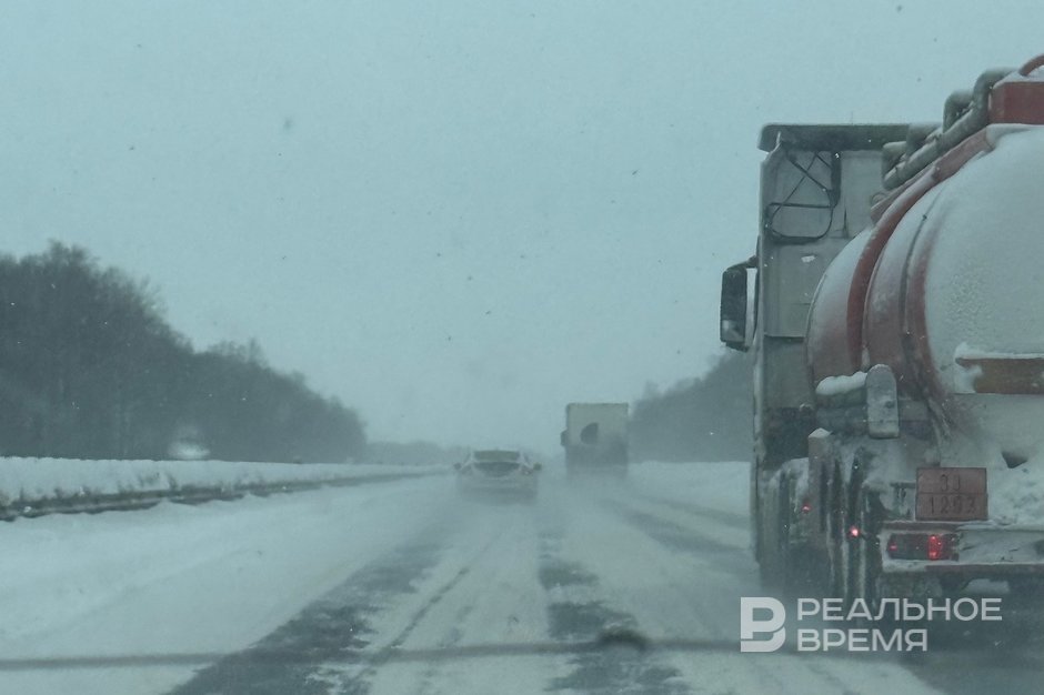 Движение по трассе Алексеевское — Альметьевск ограничили из‑за метеоусловий