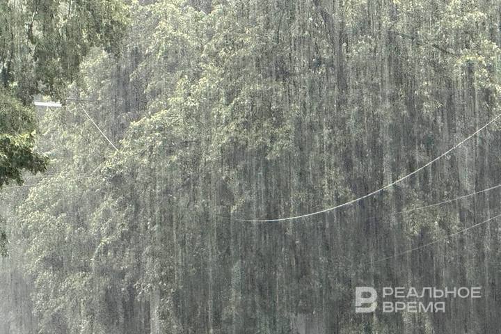 Завтра в Татарстане ожидаются сильный дождь, гроза и ветер