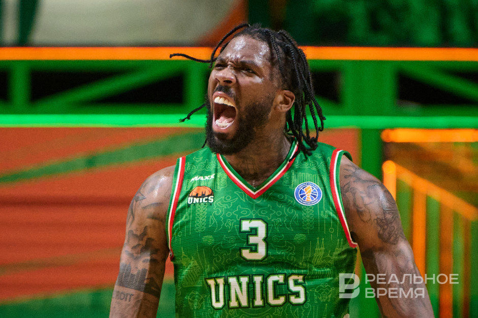 Джален Рейнольдс в ходе матча УНИКС — ЦСКА.