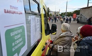 В Казани на этой неделе закроют мобильные пункты вакцинации у станций метро