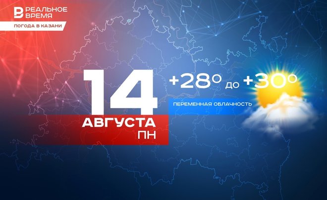Сегодня в Казани ожидается до +30 градусов