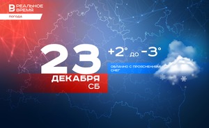 Сегодня в Татарстане снег и до +2 градусов