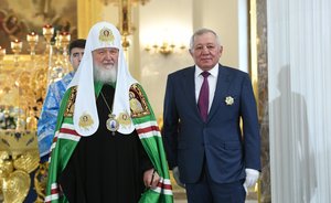 Патриарх Кирилл наградил Альберта Шигабутдинова орденом «Славы и Чести» III степени