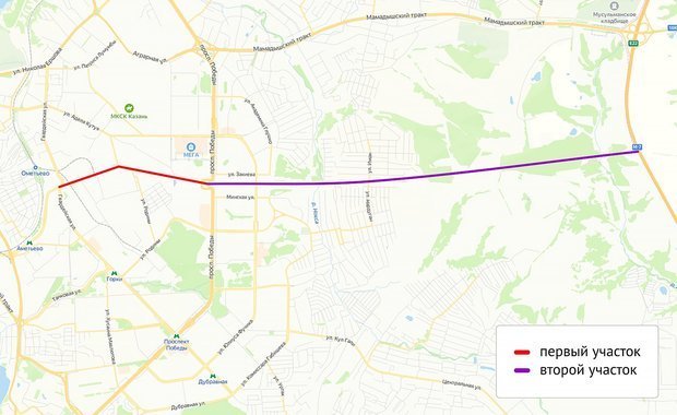 Проект вознесенского тракта казань на карте