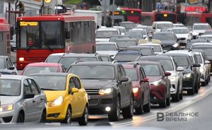 В Казани вечером понедельника наблюдаются 8-балльные пробки