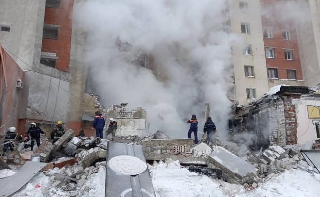 При взрыве газа в кирпичном доме