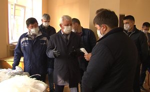 «Нижнекамскнефтехим» передал городу нетканый материал для изготовления 25 тыс. медицинских масок