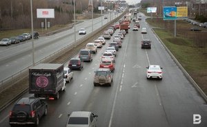 В Казани в пятницу вечером образовались 8-балльные пробки